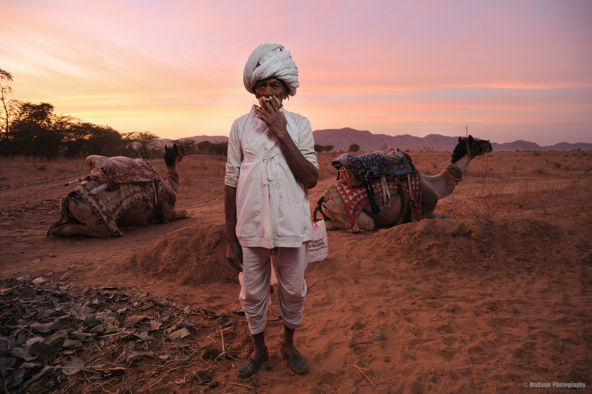 Bauer in Pushkar, Rajasthan Indien © Mallaun Photography