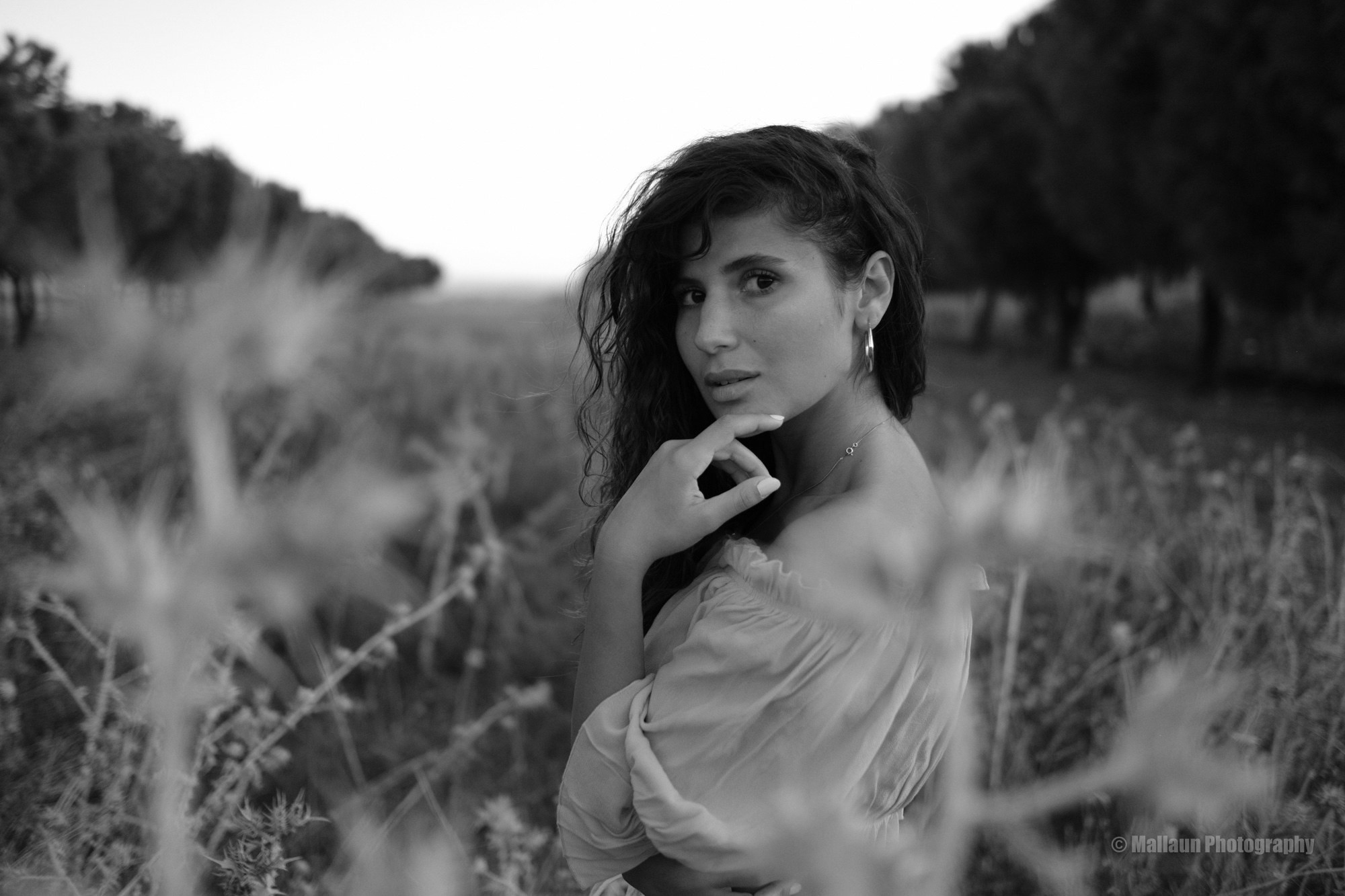 Model Pervin Büşra Doğanay im Abendlicht © Mallaun Photography